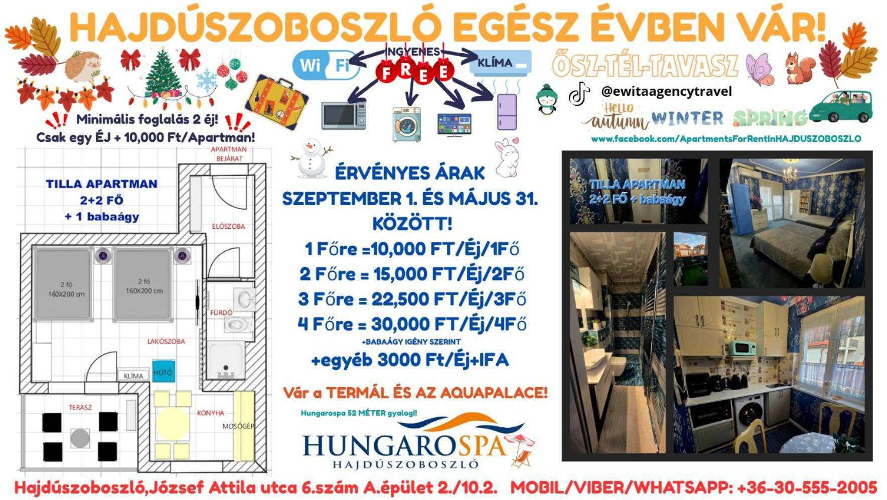 Tilla Apartman Гайдусобосло Екстер'єр фото